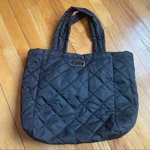 Marc Jacobs Black Nylon Quilted Tote Bag